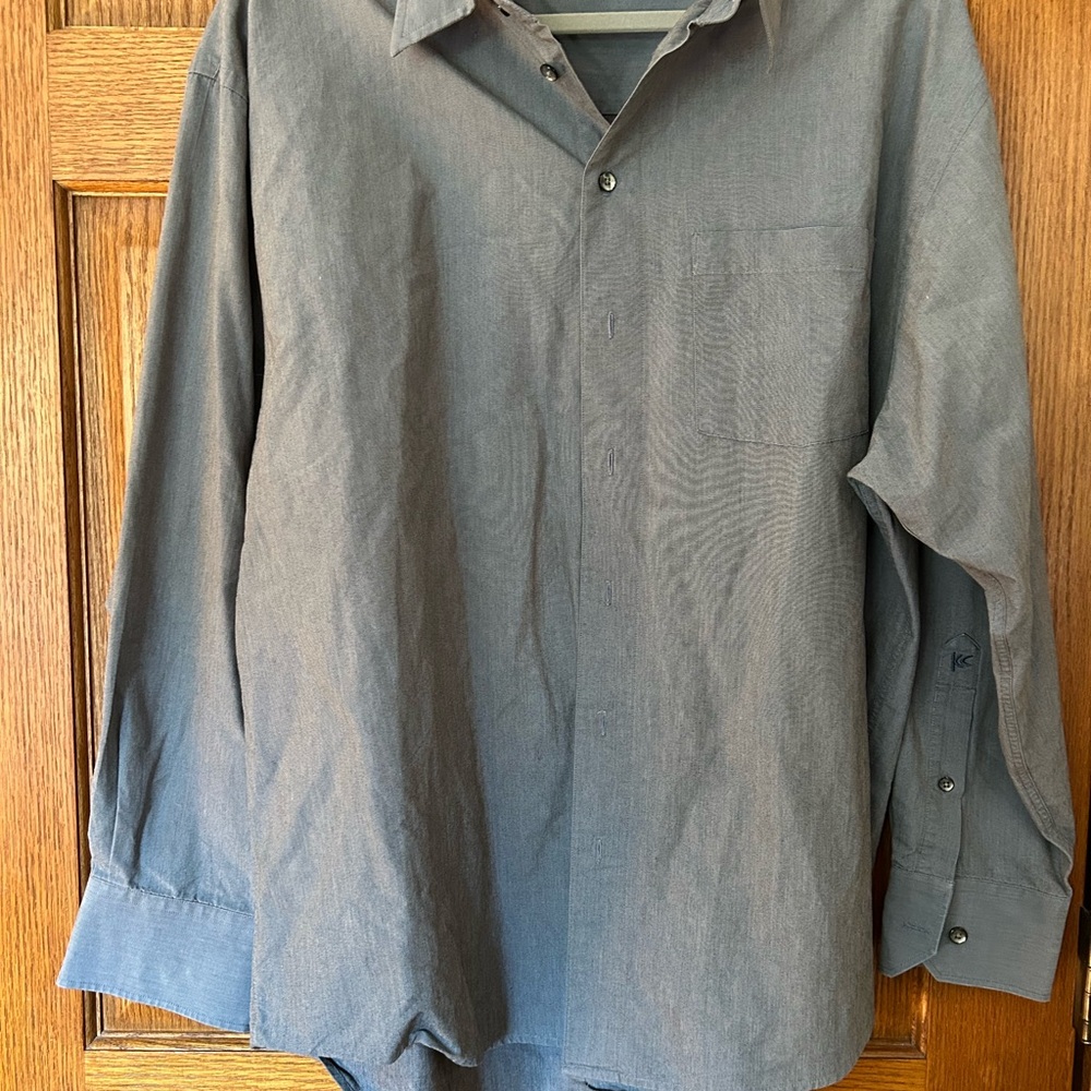 Kenneth Cole Charcoal Button-Up Shirt